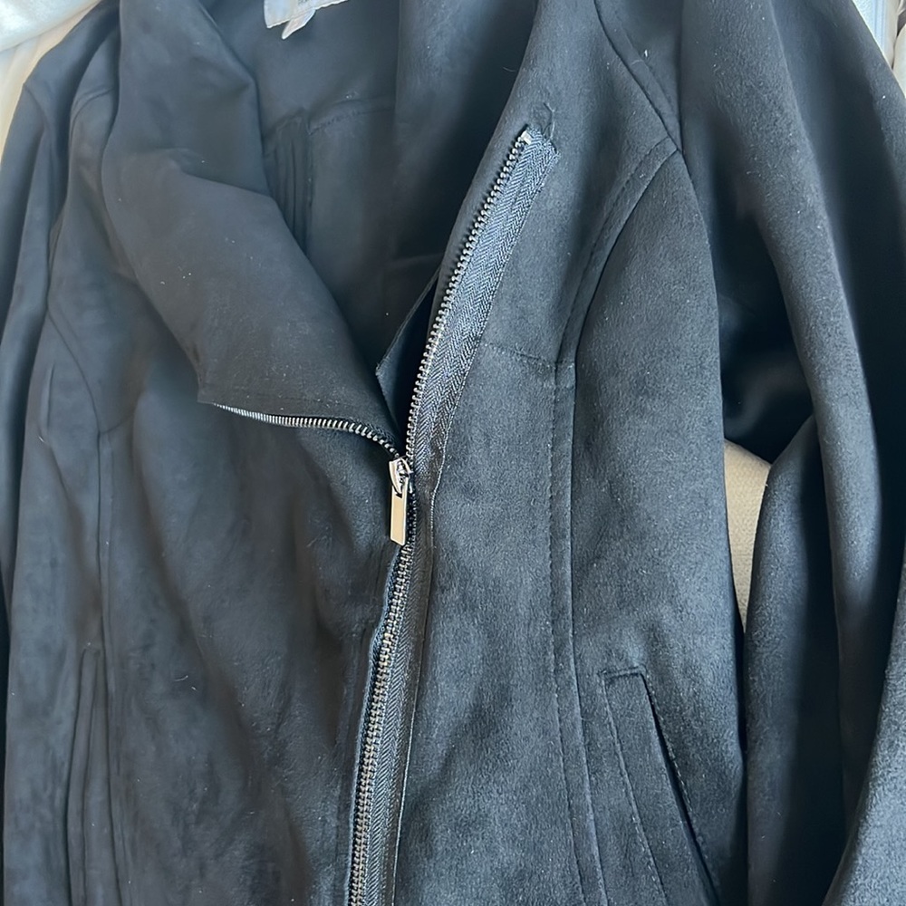 Kut from the Kloth Carina Faux Suede Drape Jacket - Picture 4 of 6